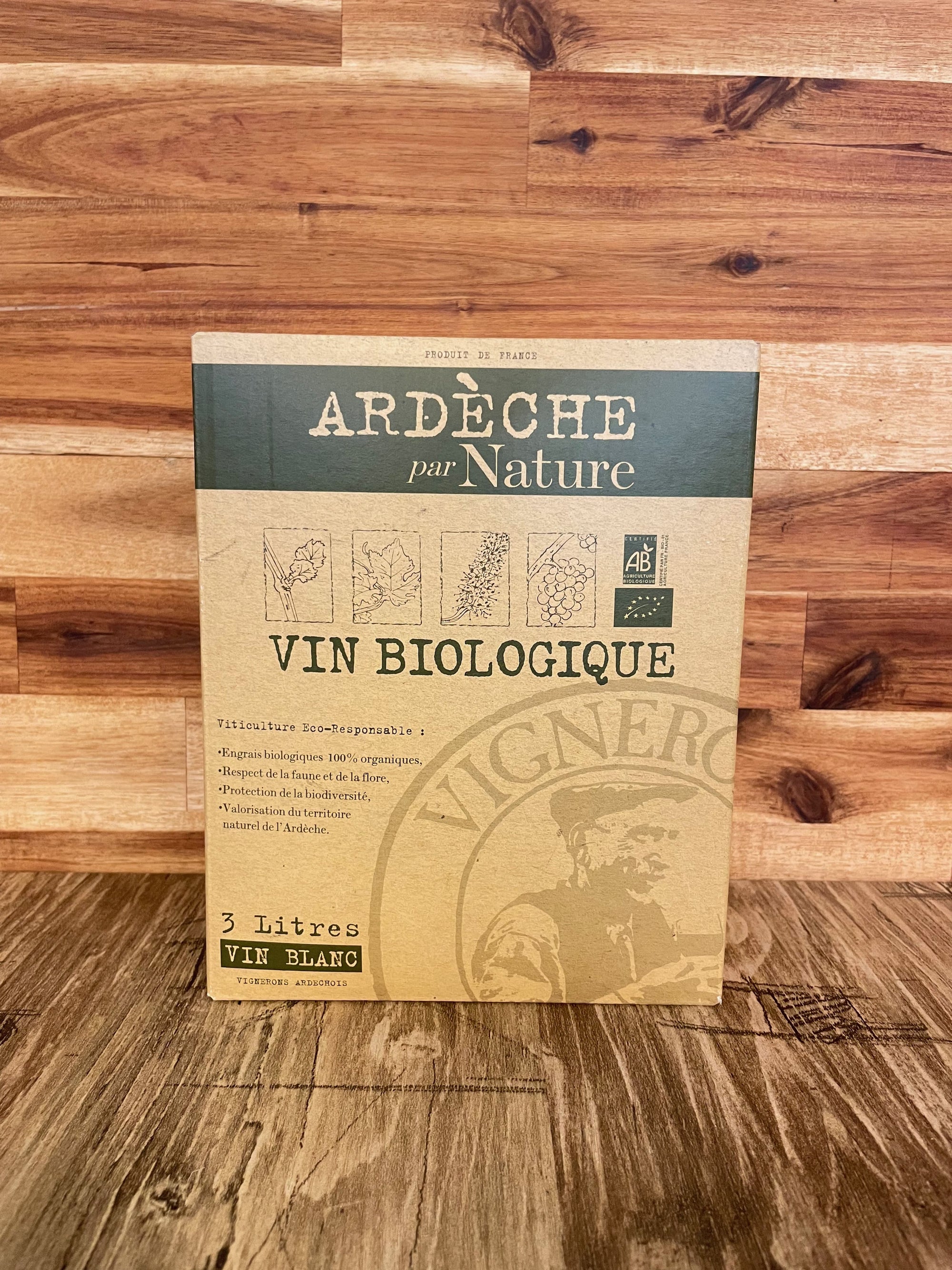 Vin Ardèche Blanc 3L BIO